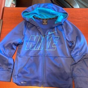 Gently used hoodie zipper dry fit sweater  size 7